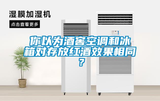 你以为酒窖空调和冰箱对存放红酒效果相同？