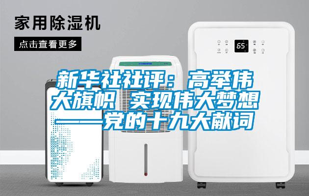 新华社社评：高举伟大旗帜 实现伟大梦想——党的十九大献词