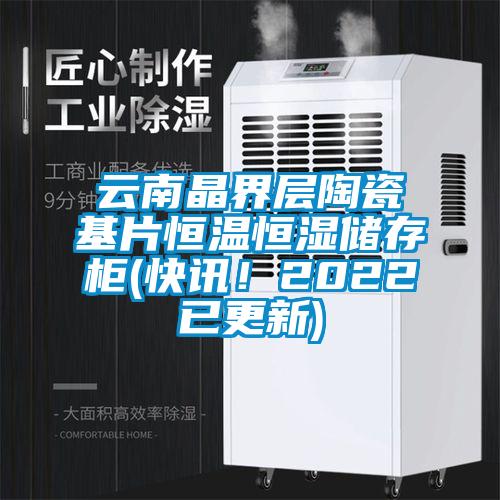 云南晶界层陶瓷基片恒温恒湿储存柜(快讯！2022已更新)