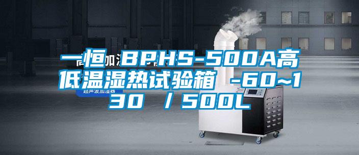 一恒 BPHS-500A高低温湿热试验箱 -60~130℃／500L