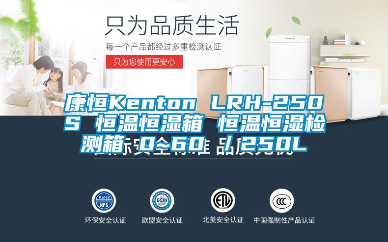 康恒Kenton LRH-250S 恒温恒湿箱 恒温恒湿检测箱 0~60℃／250L